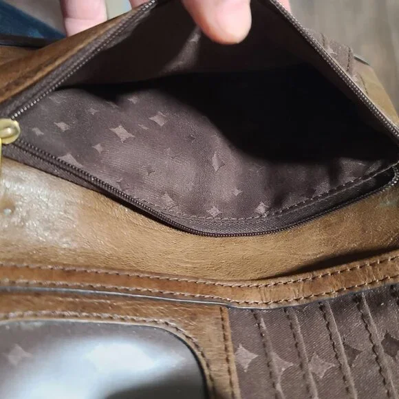 Vintage Fossil  "Long Live Vintage 1954" Women's Emory Wallet Leather Organizer - Picture 9 of 16